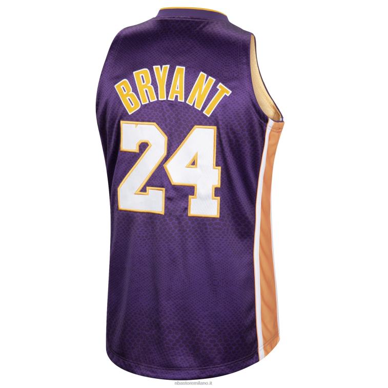 NBA 00F2L1924 los angeles lakers kobe bryant mitchell & ness maglia reversibile autentica oro/viola