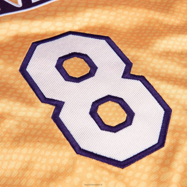 NBA 00F2L1924 los angeles lakers kobe bryant mitchell & ness maglia reversibile autentica oro/viola