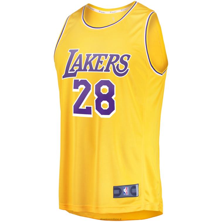 NBA 00F2L226 los angeles lakers rui hachimura oro maglia da giocatore fast break