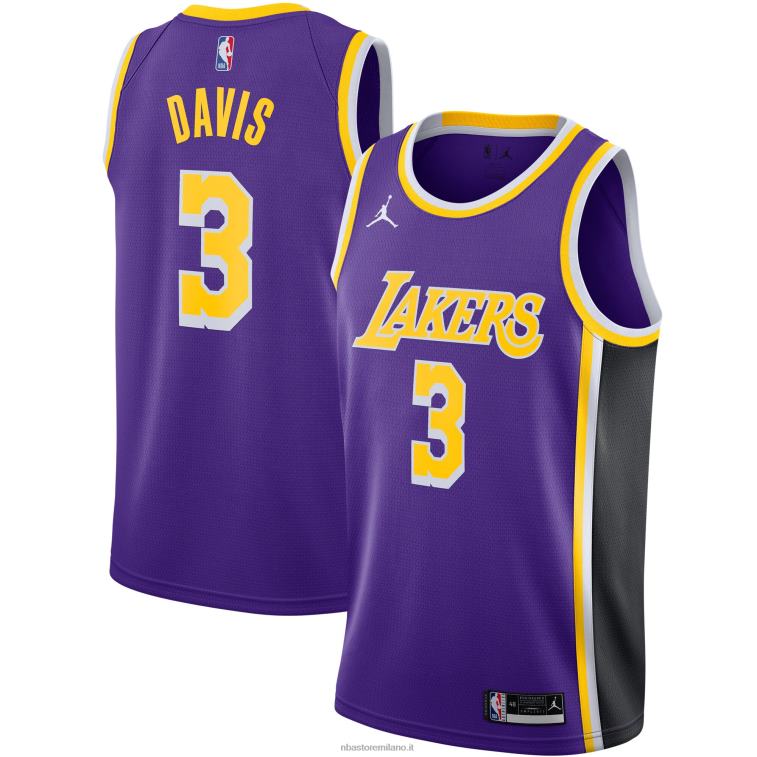 NBA 00F2L260 los angeles lakers anthony davis jordan marca maglia swingman viola