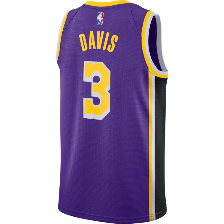 NBA 00F2L260 los angeles lakers anthony davis jordan marca maglia swingman viola
