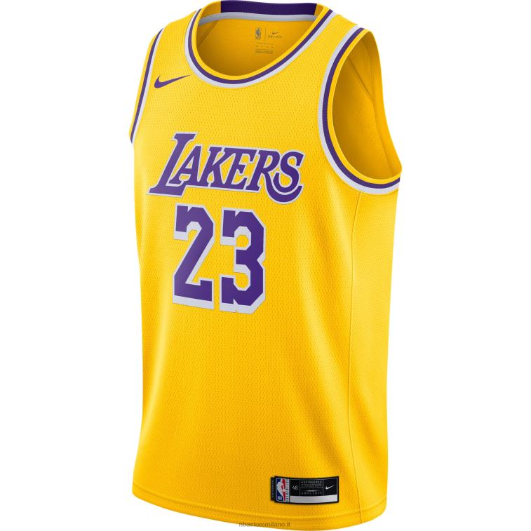 NBA 00F2L28 maglia los angeles lakers lebron james nike gold swingman