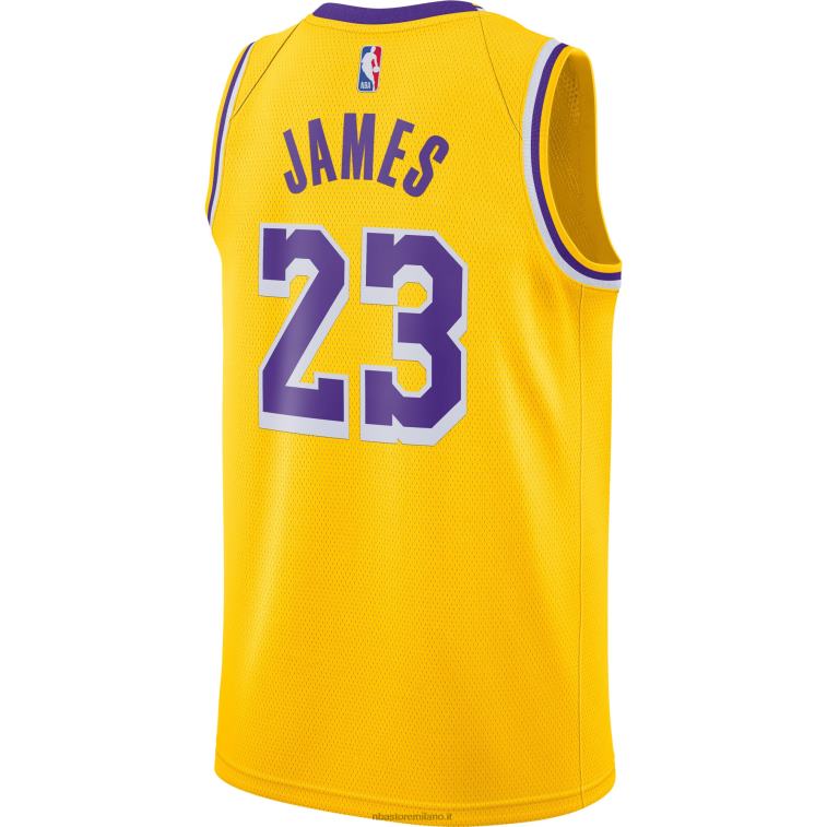 NBA 00F2L28 maglia los angeles lakers lebron james nike gold swingman