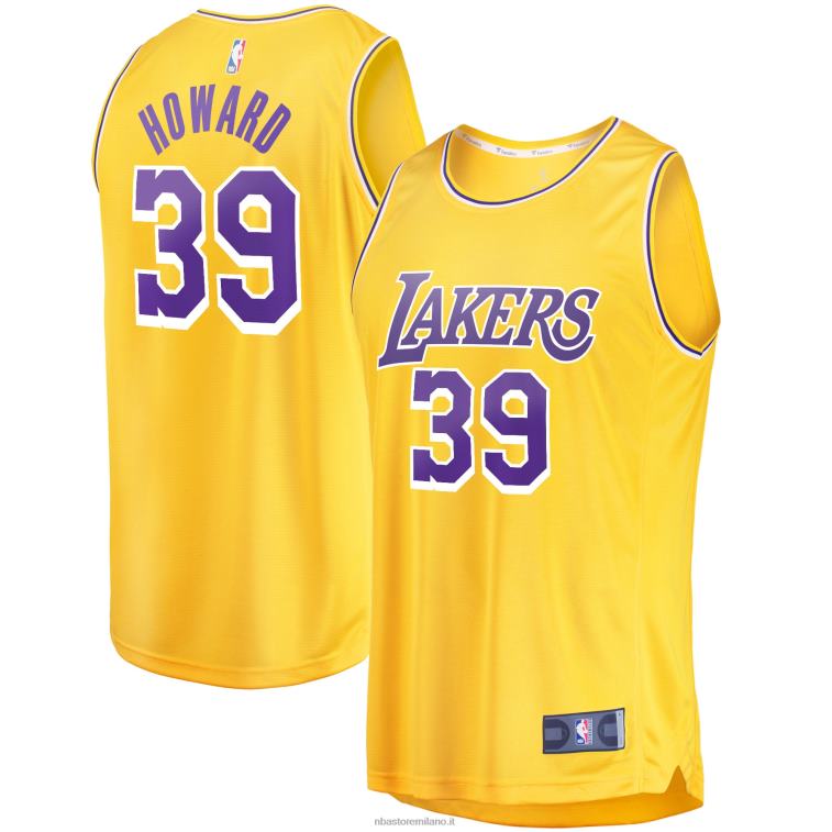 NBA 00F2L5843 los angeles lakers dwight howard oro maglia replica fast break