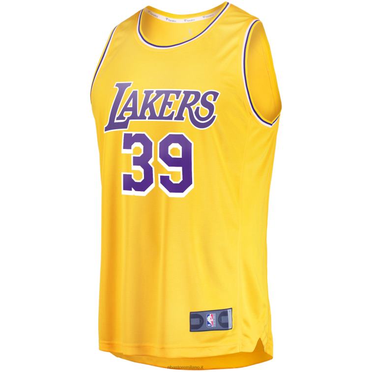 NBA 00F2L5843 los angeles lakers dwight howard oro maglia replica fast break