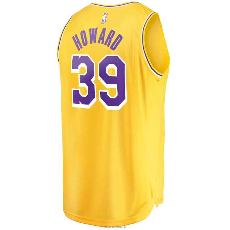 NBA 00F2L5843 los angeles lakers dwight howard oro maglia replica fast break