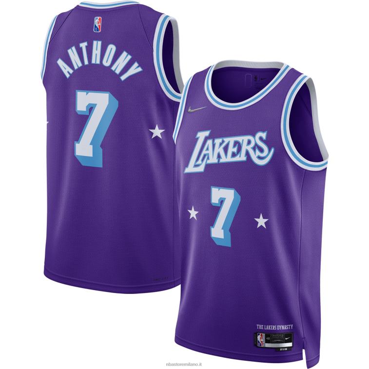 NBA 00F2L6929 los angeles lakers carmelo anthony nike maglia swingman viola