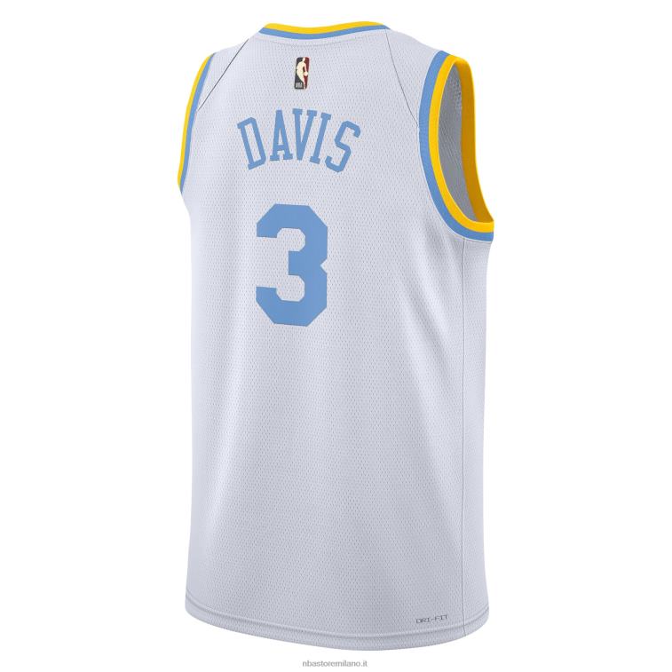 NBA 00F2L736 los angeles lakers anthony davis nike maglia bianca swingman