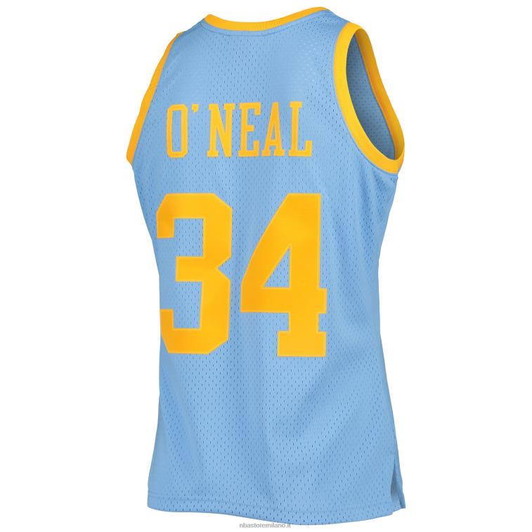NBA 00F2L774 los angeles lakers shaquille o\'neal maglia swingman mitchell & ness blu polvere hardwood classics