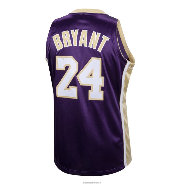 NBA 00F2L934 los angeles lakers kobe bryant viola hall of fame classe del 2020 # 24 maglia in legno autentico