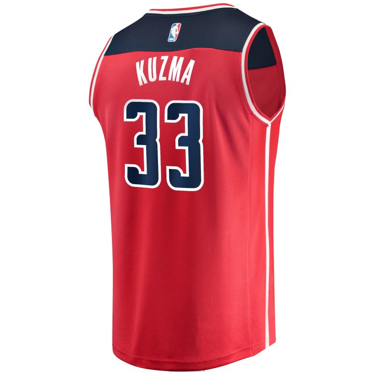 NBA 00F2L2190 Washington Wizards Kyle Kuzma maglia replica fast break rossa