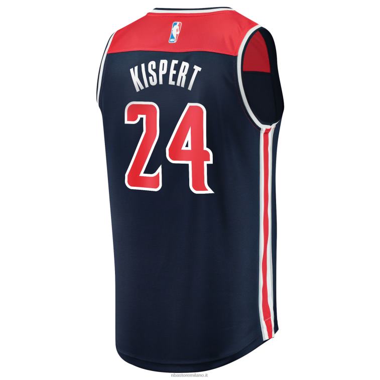 NBA 00F2L3195 Washington Wizards corey kispert maglia replica fast break navy