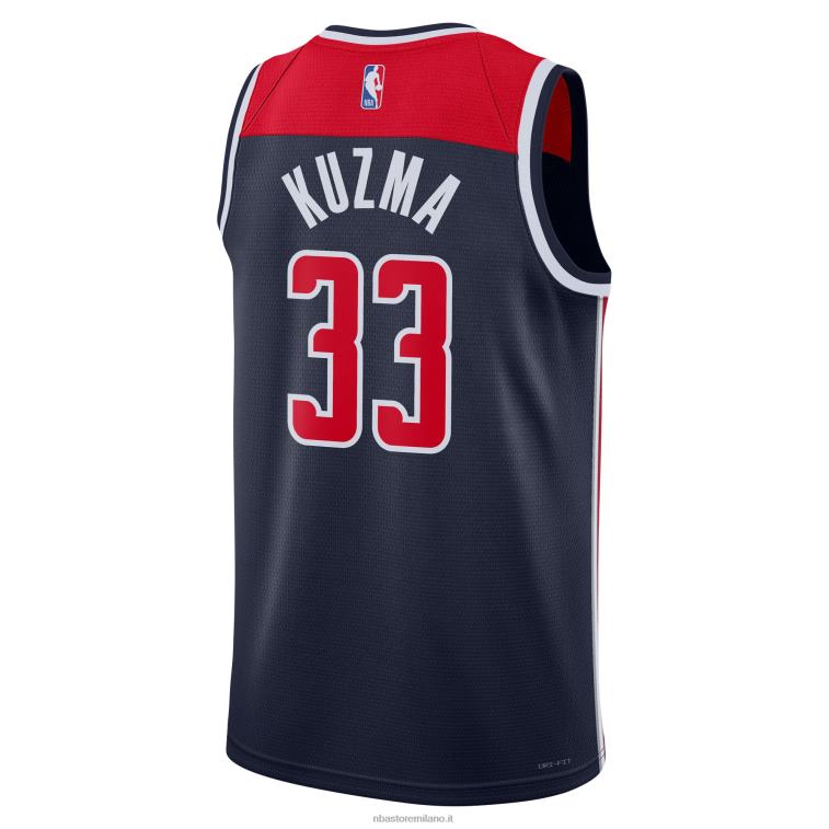NBA 00F2L3926 Washington Wizards Kyle Kuzma Jordan marca maglia swingman navy
