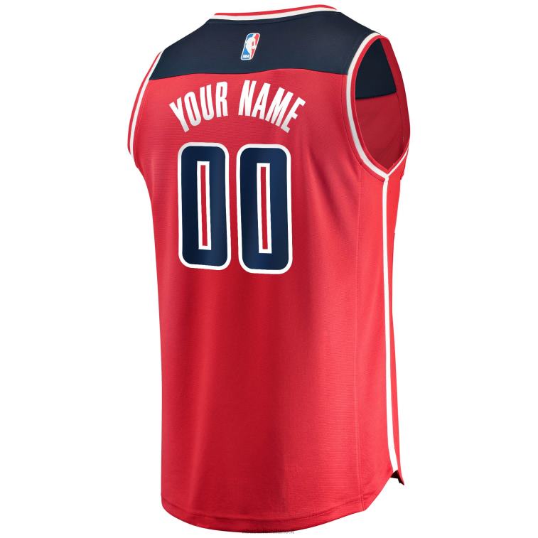 NBA 00F2L5814 maglia replica personalizzata dei Washington Wizards Red Fast Break