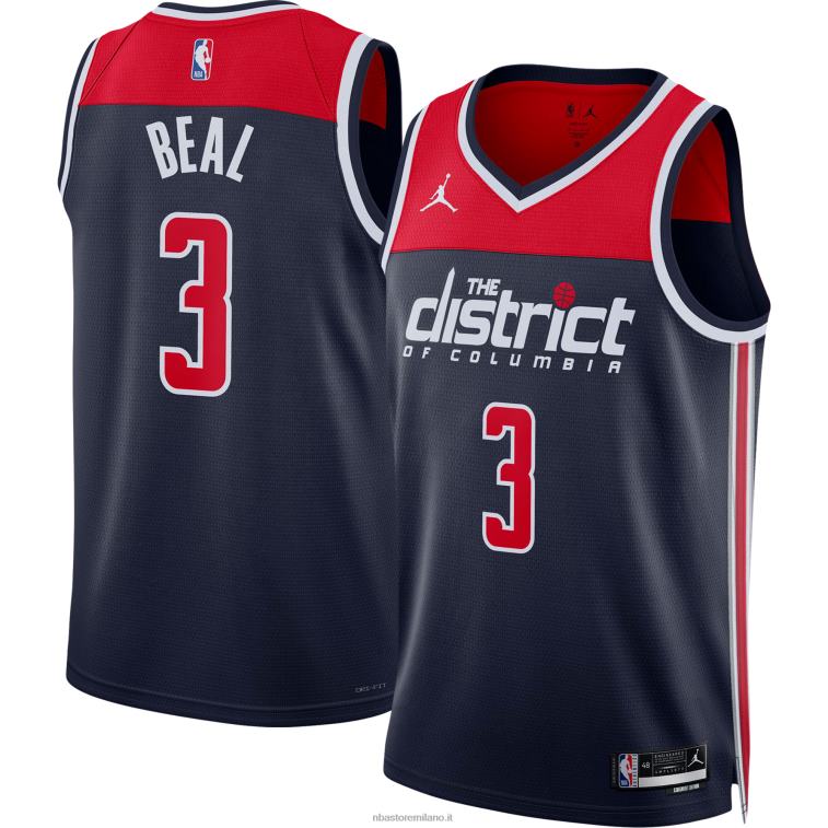 NBA 00F2L7826 Washington Wizards Bradley Beal Jordan marca maglia swingman navy