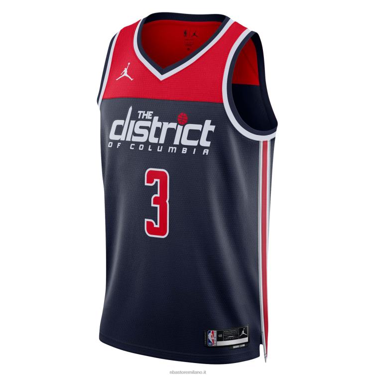 NBA 00F2L7826 Washington Wizards Bradley Beal Jordan marca maglia swingman navy