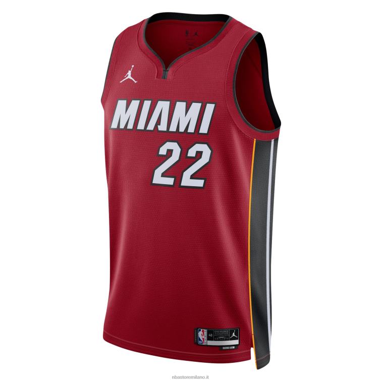 NBA 00F2L1008 miami heat jimmy butler jordan marca maglia rossa swingman