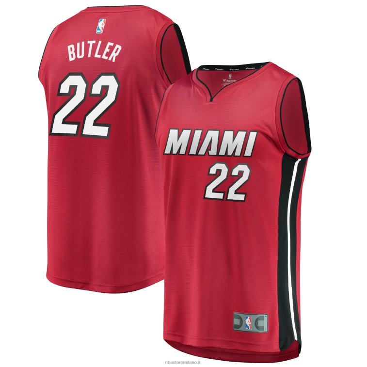 NBA 00F2L1028 miami heat jimmy butler maglia replica fast break rossa