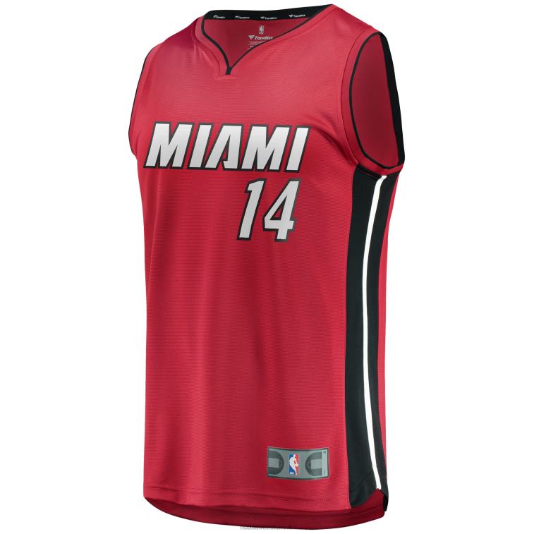 NBA 00F2L2128 miami heat tyler herro maglia rossa fast break replica