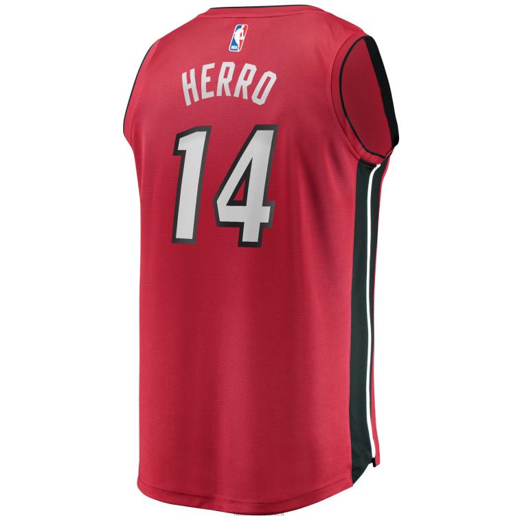 NBA 00F2L2128 miami heat tyler herro maglia rossa fast break replica