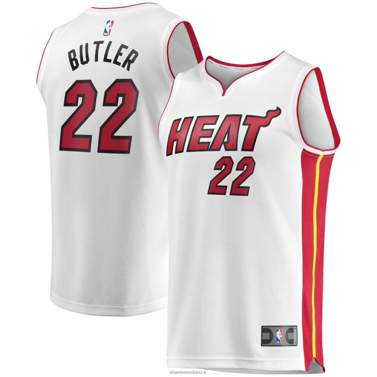 NBA 00F2L568 miami heat jimmy butler maglia replica giocatore bianco fast break