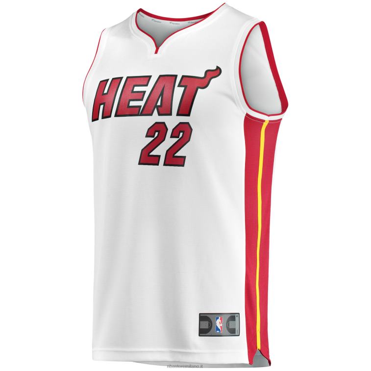 NBA 00F2L568 miami heat jimmy butler maglia replica giocatore bianco fast break