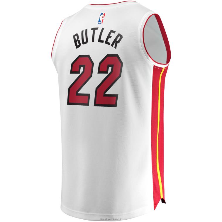 NBA 00F2L568 miami heat jimmy butler maglia replica giocatore bianco fast break