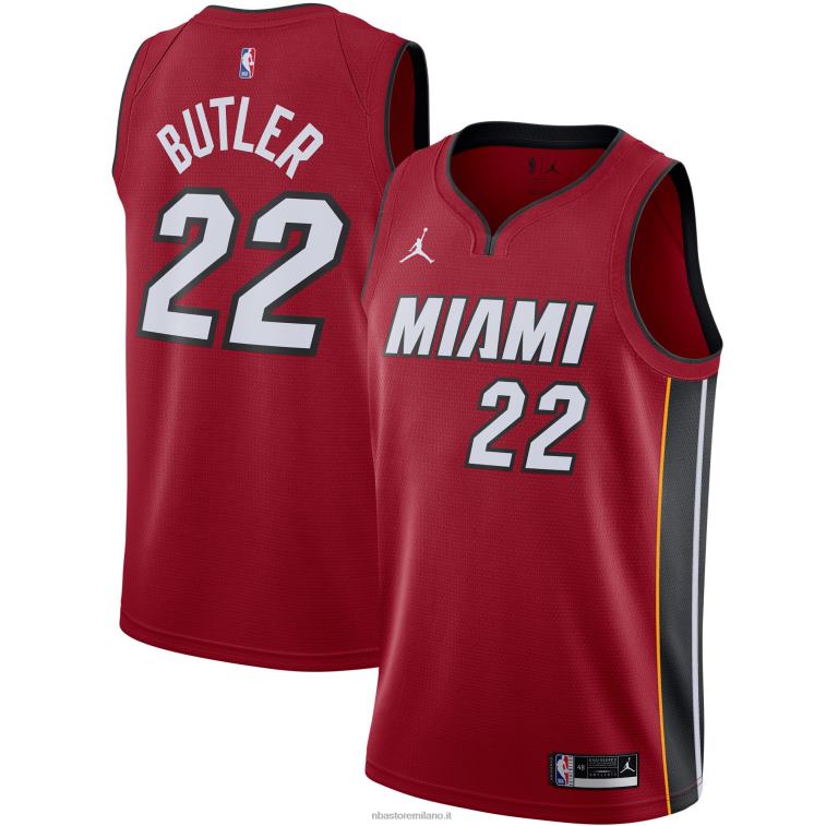 NBA 00F2L7319 miami heat jimmy butler jordan marca maglia rossa swingman