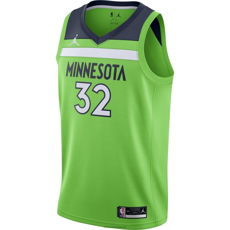 NBA 00F2L11478 Minnesota Timberwolves Karl-Anthony Town Jordan marca maglia swingman verde