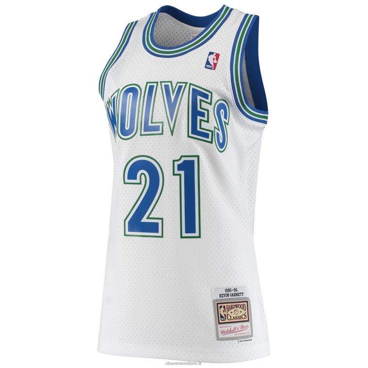 NBA 00F2L1156 Minnesota Timberwolves Kevin Garnett Mitchell & Ness White Hardwood Classics Swingman Jersey