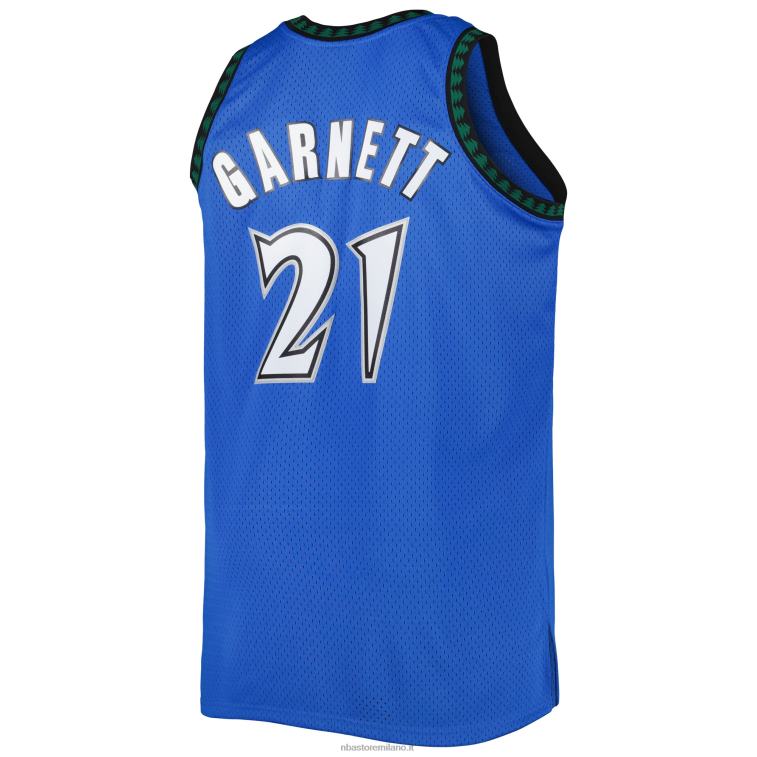 NBA 00F2L2590 minnesota timberwolves kevin garnett blue big & tall hardwood classici maglia swingman