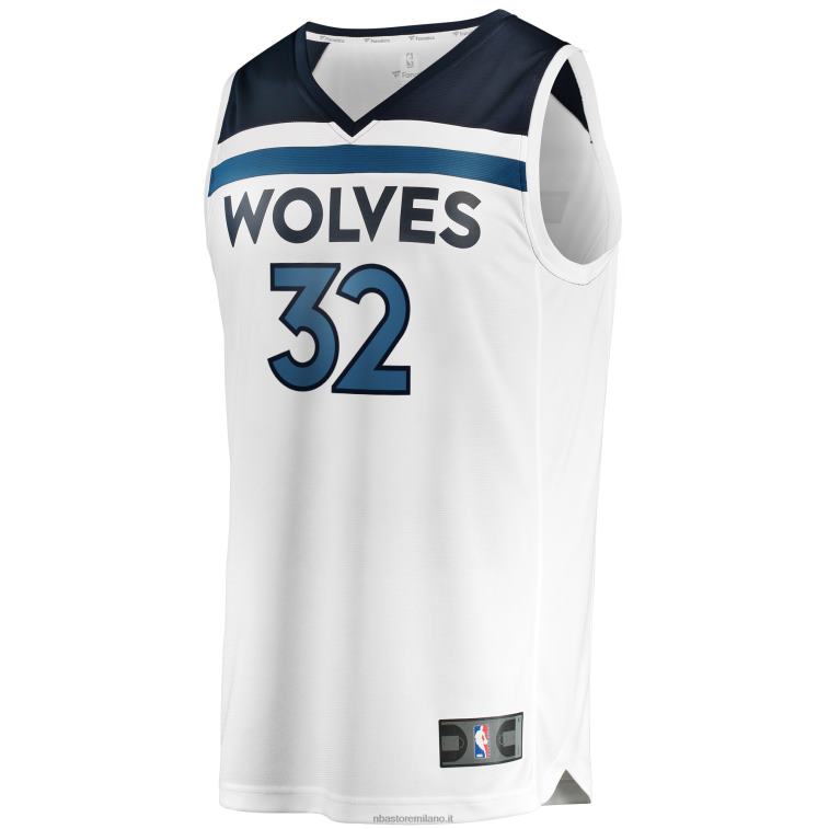 NBA 00F2L6488 Minnesota Timberwolves Karl-Anthony Town Replica maglia bianca fast break