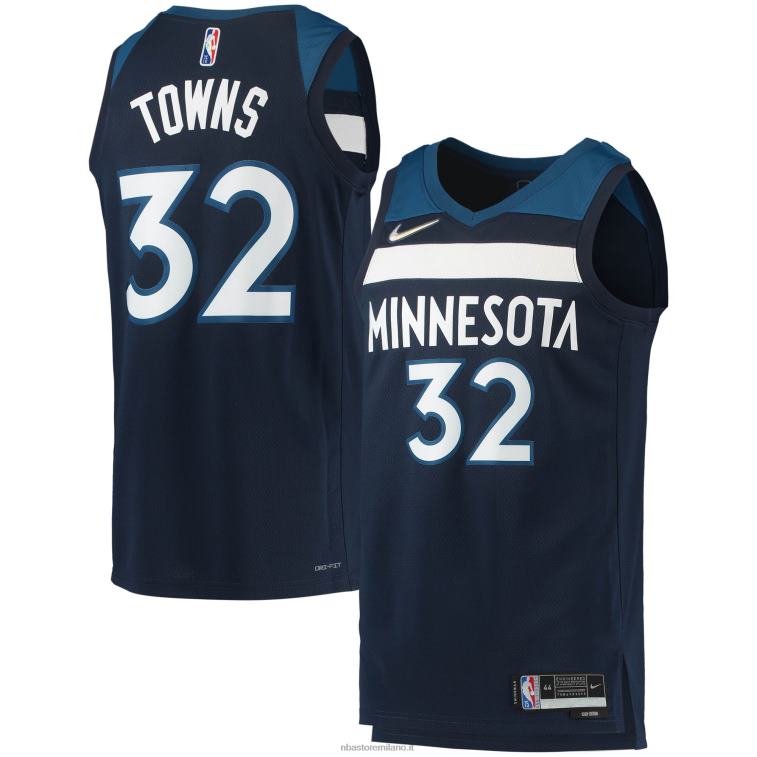 NBA 00F2L7502 Minnesota Timberwolves Karl-Anthony Town Nike Navy Diamond Swingman Jersey