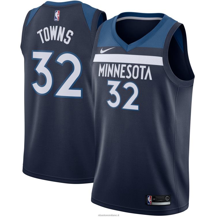 NBA 00F2L8146 Minnesota Timberwolves Karl-Anthony Town Nike Navy Swingman Jersey