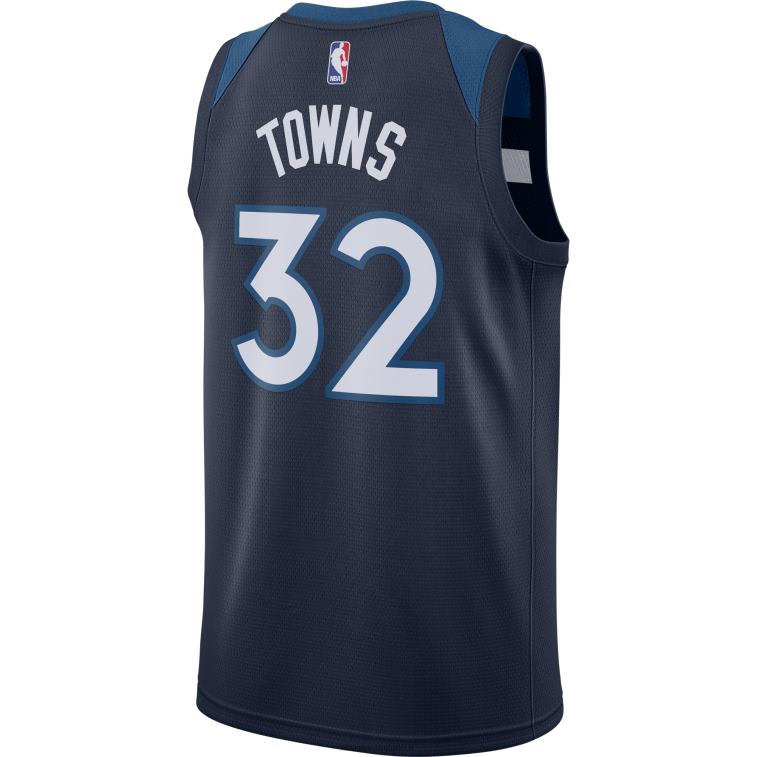 NBA 00F2L8146 Minnesota Timberwolves Karl-Anthony Town Nike Navy Swingman Jersey