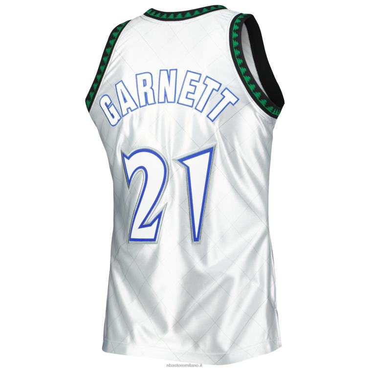 NBA 00F2L8226 Minnesota Timberwolves Kevin Garnett Platinum Hardwood Classics Maglia Swingman 75° Anniversario