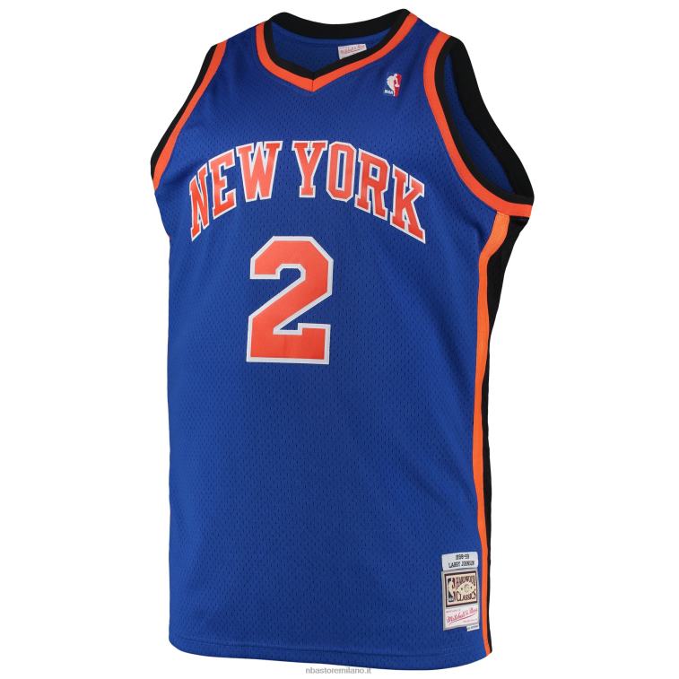 NBA 00F2L1096 maglia swingman larry johnson new york knicks mitchell & ness blue big & tall hardwood classics