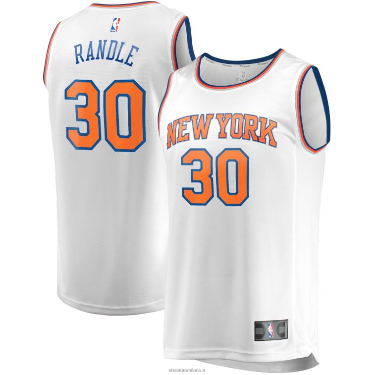NBA 00F2L154 New York Knicks Julius Randle maglia bianca replica giocatore contropiede