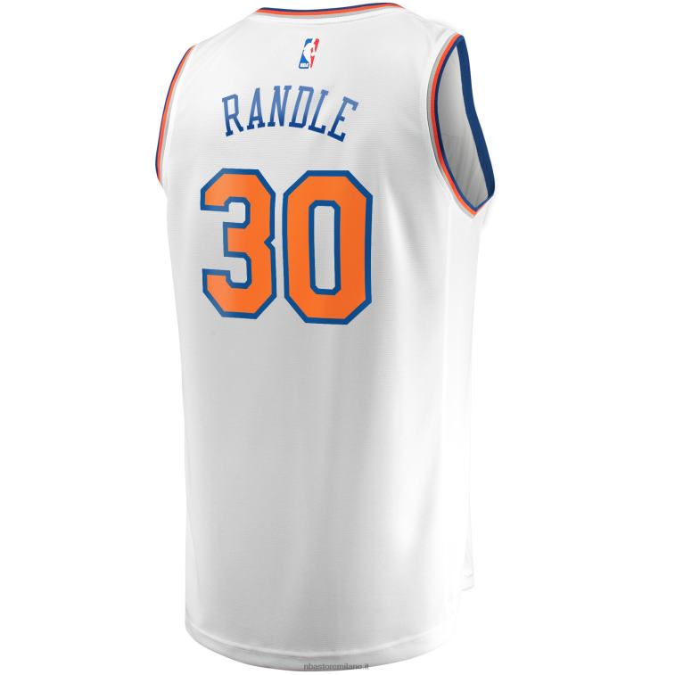 NBA 00F2L154 New York Knicks Julius Randle maglia bianca replica giocatore contropiede