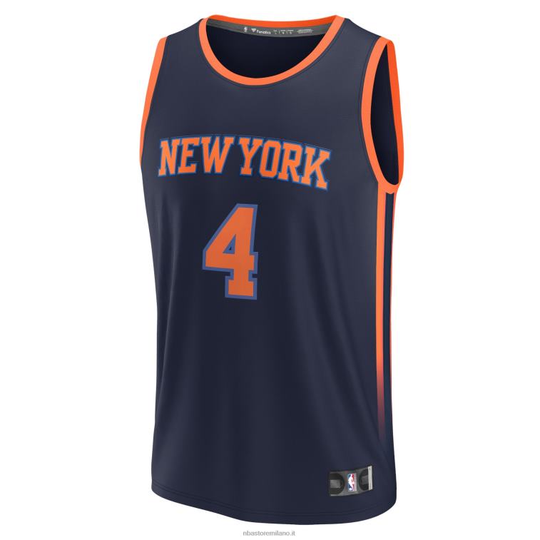 NBA 00F2L2111 New York Knicks derrick rose navy maglia replica fast break