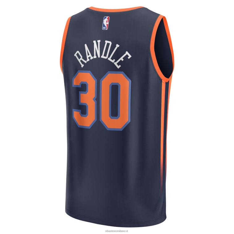 NBA 00F2L257 New York Knicks Julius Randle Navy Replica Fast Break Maglia