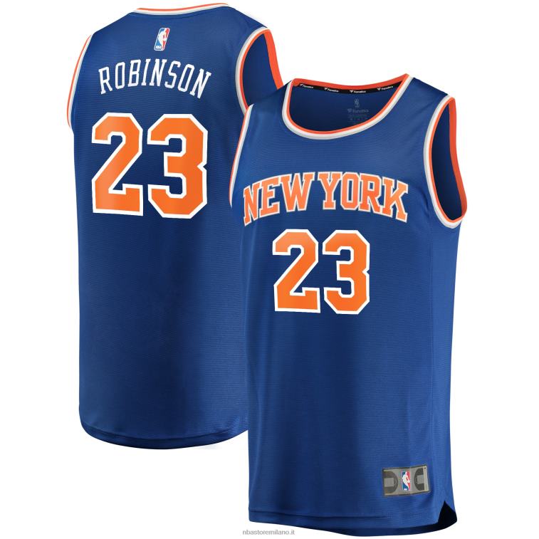 NBA 00F2L2584 New York Knicks mitchell robinson royal fast break replica maglia giocatore