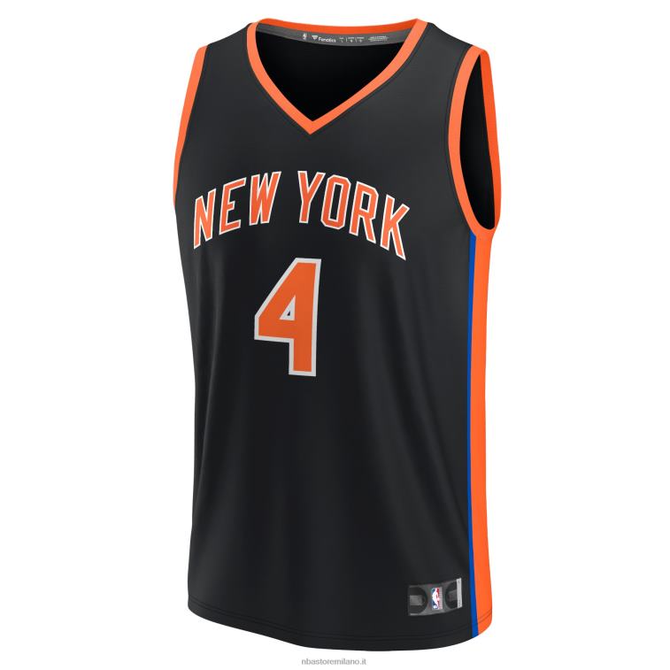 NBA 00F2L295 New York Knicks derrick rose maglia fastbreak nera