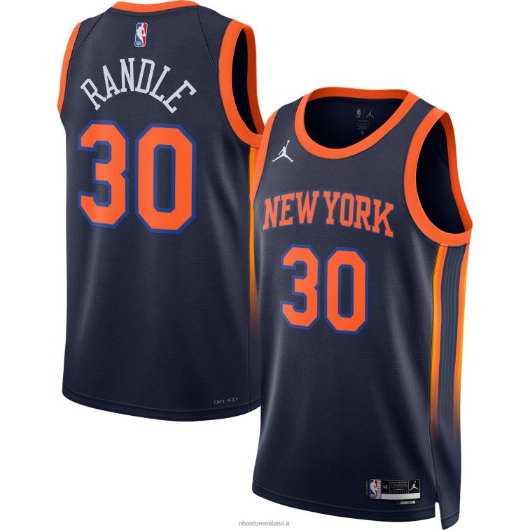 NBA 00F2L3739 New York Knicks Julius Randle Jordan marca maglia swingman navy