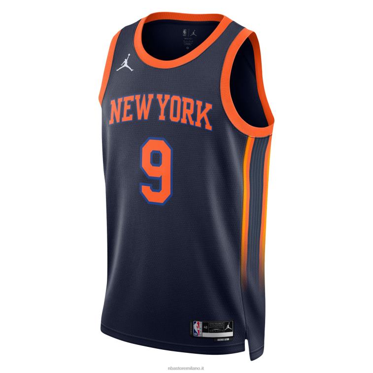 NBA 00F2L621 New York Knicks rj barrett jordan marca maglia swingman navy