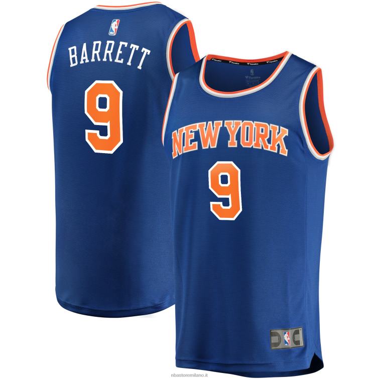 NBA 00F2L630 Maglia New York Knicks Rj Barrett Royal Fast Break Replica