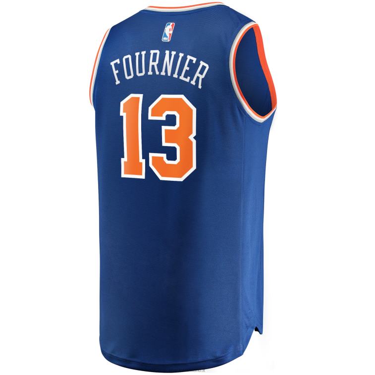 NBA 00F2L7172 New York Knicks Evan Fournier maglia replica fast break blu
