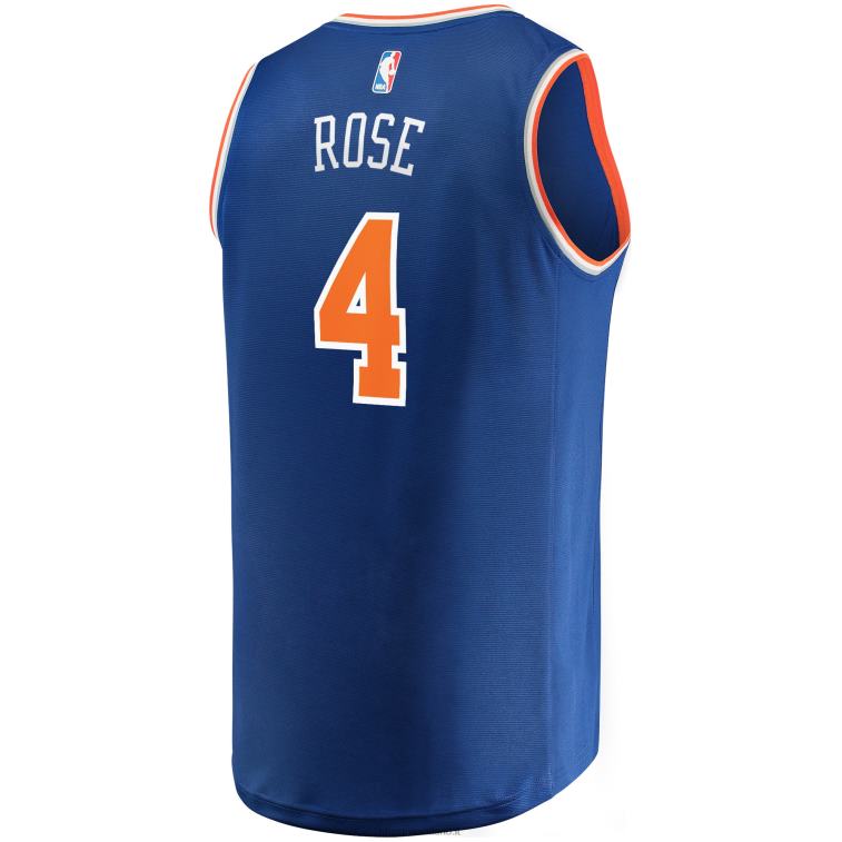 NBA 00F2L7526 New York Knicks derrick rosa maglia replica fast break blu