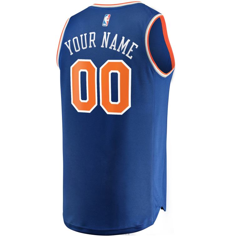 NBA 00F2L76 Maglia New York Knicks Blue Fast Break replica personalizzata