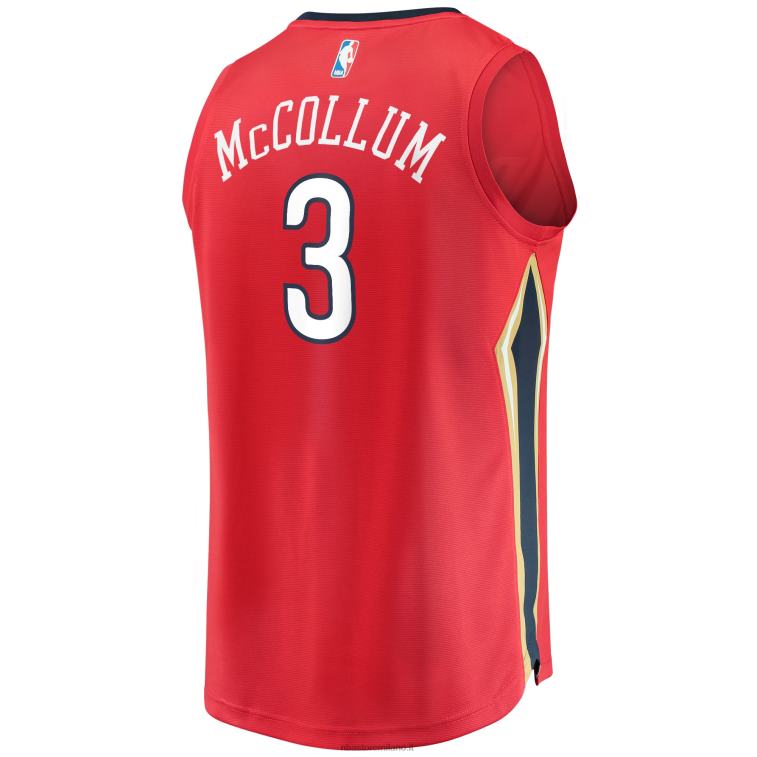 NBA 00F2L1981 new orleans pellicani c.j. maglia replica fast break rossa mccollum